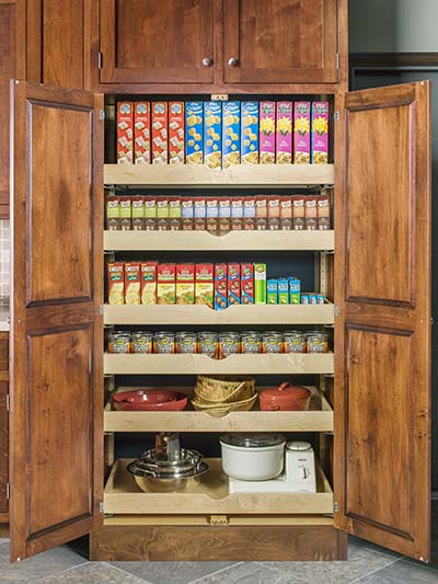 Custom Cabinet Accessory X Series Shelving System Organized Pantry